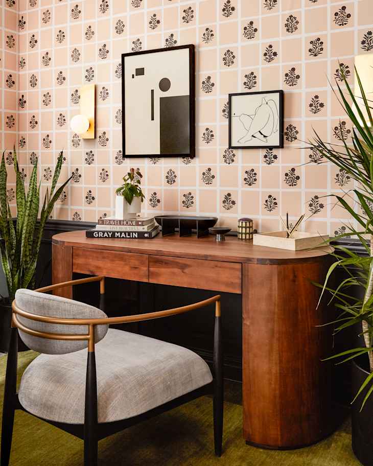 Add Vintage Vibes to Your Home with Block Print Wallpaper Apartment